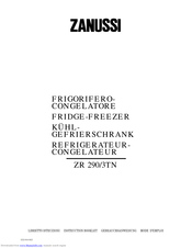 Zanussi ZR 290/3TN Instruction Booklet