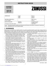 Zanussi ZWR 290 Instruction Book