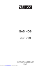Zanussi ZGF 789 Instruction Booklet
