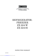 Zanussi Electrolux ZX 55/4 SI Instruction Booklet