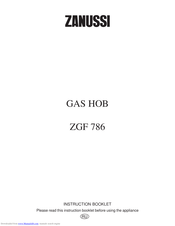 Zanussi ZGF 786 ICX Instruction Booklet