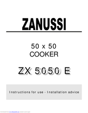 Zanussi ZX 5050 E Instructions For Use Manual