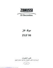 Zanussi Electrolux ZGF 98 Instruction Book