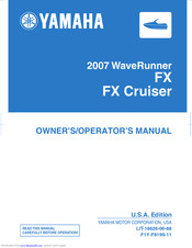 Yamaha VX WaveRunner 2007 Owner's/Operator's Manual
