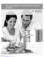 Bosch DKE 94 Series Use And Care Manual