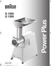 Braun Power Plus G 1500 User Manual