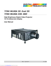 Digital Projection TITAN WUXGA 3D User Manual