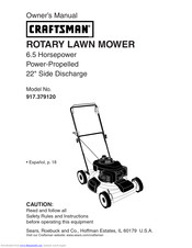 Craftsman Rotary Lawn Mower 917.379120 Owner's Manual