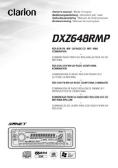 Clarion DXZ648RMP Eigentümer-Handbuch