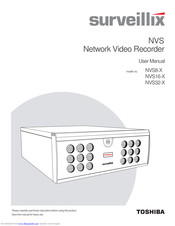 Toshiba Surveillix NVS32-X User Manual
