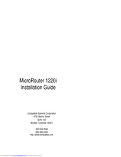 Compatible Systems MicroRouter 1220i Installation Manual