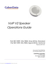 CyberData 930274L Operation Manual
