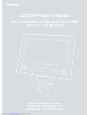 SecurityMan LCDDVR4 User Manual