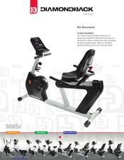 Diamondback 600 series recumbent bike manual hot sale