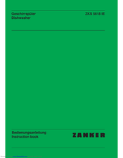 ZANKER ZKS 5618 IE Instruction Book