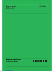 Zanker ZKS 5550 I Instruction Book