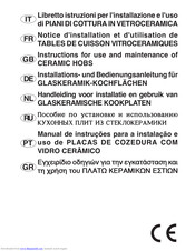 Zanker CERAMIC HOBS Instructions Manual