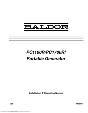 Baldor PC1700RI Installation & Operating Manual