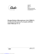 Audix SMU1 User Manual