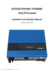Eaton ETN1000 Installation And Operation Manual