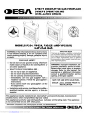 Desa VP325 Owner's Operation And Installation Manual