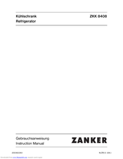 Zanker ZKK8408 Instruction Manual