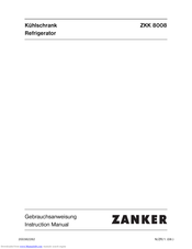 ZANKER ZKK8008 Instruction Manual