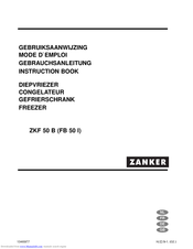 Zanker ZKF 50 B Instruction Book