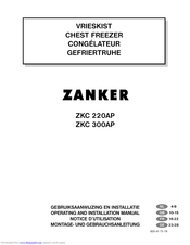 Zanker ZKC300AP Operating And Installation Manual