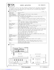Toa BG-2060 Manuals | ManualsLib