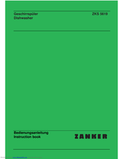 Zanker ZKS 5619 Instruction Book