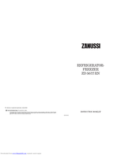 ZANUSSI ZD50/17RN Instruction Booklet