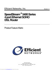 Efficient Networks SpeedStream 5400 Series Product Features Manual