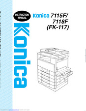 Konica Minolta 7115F Instruction Manual