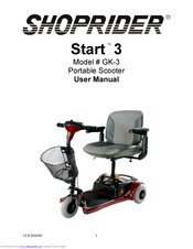 Shoprider Start GK3 User Manual