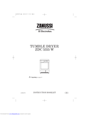 Zanussi Electrolux ZDC 5355 W Instruction Booklet