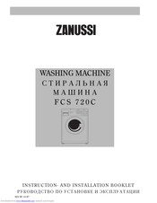 ZANUSSI FCS 720C Instruction And Installation Book