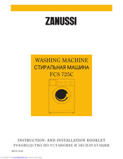 ZANUSSI FCS 725C Instruction And Installation Book