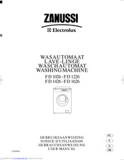 Zanussi Electrolux FD 1026 User Manual