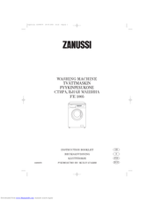 ZANUSSI FE1005 Instruction Booklet