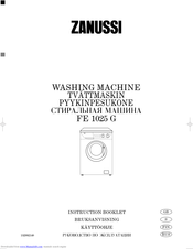 ZANUSSI FE 1025 G Instruction Booklet