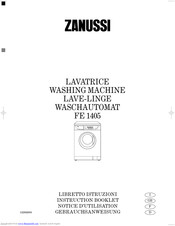 ZANUSSI FE 1405 Instruction Booklet