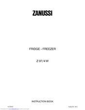ZANUSSI Z 97/4 W Instruction Book