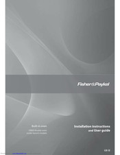 Fisher & Paykel OB60HDEX4 Installation Instructions And User Manual
