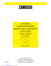 ZANUSSI FI 873 Instruction Booklet