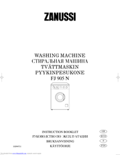 ZANUSSI FJ905N Instruction Booklet