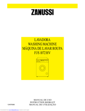 ZANUSSI FJS 1072 HV Instruction Booklet