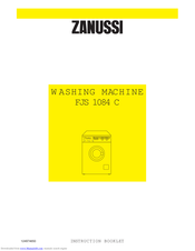 ZANUSSI FJS 1084 C Instruction Booklet