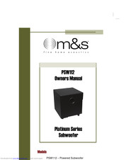 M&S Systems PSW112 Owner's Manual