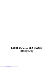 Barco 98 28079 Quick Manual